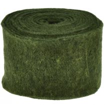 Prodotto Nastro di feltro nastro di lana feltro artigianale rotolo di feltro verde scuro 15 cm 5 m