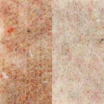 Prodotto Nastro di feltro nastro di lana tessuto decorativo feltro di lana beige marrone-rosso 7,5 cm 5 m