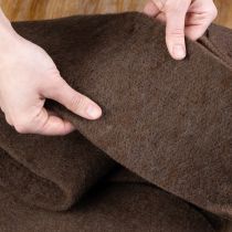 Prodotto Nastro in feltro di lana marrone, 15 cm x 5 m, per decorazioni e lavori artigianali