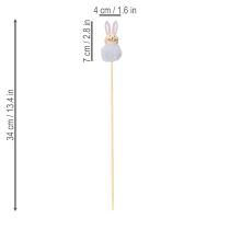 Prodotto Soffici statuine di coniglietti pasquali per allegre celebrazioni pasquali, decorazione per la stanza, 34 cm, 12 pezzi