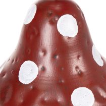 Prodotto Stazione di alimentazione in metallo per amanita muscaria, da appendere, rossa e bianca, 25,5 cm