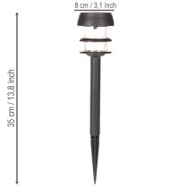 Prodotto Luci solari da giardino con picchetto, lampade da esterno per vialetti da giardino, 35 cm, 6 pezzi