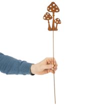 Prodotto Paletto da giardino in acciaio anticato, paletto decorativo per amanita muscaria, 15 cm, 6 pezzi