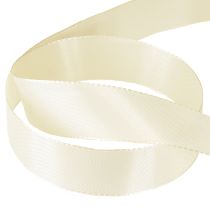 Prodotto Nastro regalo e nastro decorativo in taffetà color crema 25 mm 50 m