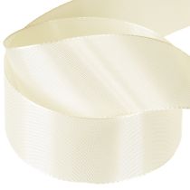 Prodotto Nastro regalo e nastro decorativo in taffetà color crema 40mm 50m