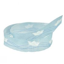 Prodotto Nastro regalo nastro decorativo nave blu marittimo 25mm 20m