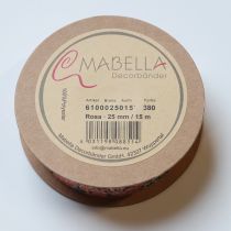 Prodotto Nastro regalo con motivo floreale per regali e lavoretti divertenti, largo 2,5 cm, lungo 15 m