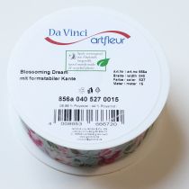 Prodotto Nastro regalo con motivo floreale per eleganti confezioni regalo, 15 m