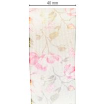 Prodotto Nastro regalo con motivo floreale per eleganti confezioni regalo, 15 m