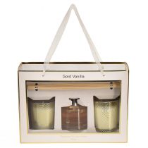 Prodotto Set regalo candele profumate per ambienti in vetro profumato alla vaniglia