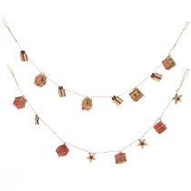 Prodotto Ghirlanda Regali di Natale e Stelle Rosso Verde Naturale 100 cm 2 pz