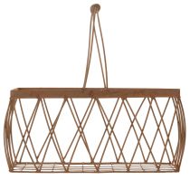 Prodotto Cestino in filo metallico, effetto ruggine, 28x13,5x14 cm, 2 pezzi