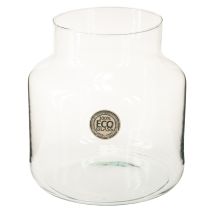 Prodotto Vaso in vetro rotondo per fiori grande 100% vetro riciclato H20 Ø17cm