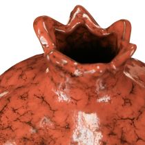 Prodotto Vaso decorativo melograno in ceramica rosso marrone Ø10,5cm H12cm