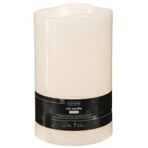 Prodotto Grande candela a LED con timer, per uso esterno, luce bianca calda, Ø12,5 cm, H20 cm
