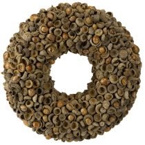 Prodotto Ghirlanda decorativa autunnale realizzata con ghiande naturali Ø30cm