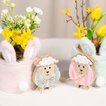 Prodotto Pecore di legno Figurine carine per Pasqua e Primavera 11cm 6 pezzi