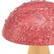 Prodotto Funghi in legno funghi decorativi decorazione da tavola autunno rosso naturale 5×6cm 9pz