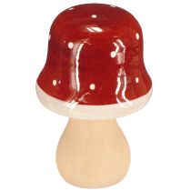 Prodotto Funghi di legno, funghi velenosi, decorazione, legno, FSC, rosso-marrone, H6,5/7 cm, 4 pezzi