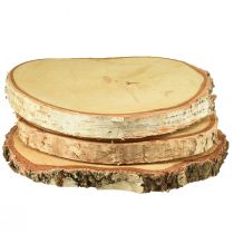 Prodotto Dischi di legno di betulla con corteccia d&#39;albero Ø20-22cm 3 pezzi