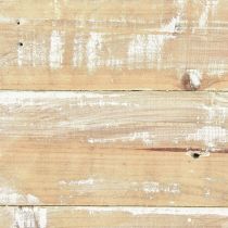 Prodotto Vassoio in legno decorazione legno vintage marrone bianco 24x24 cm
