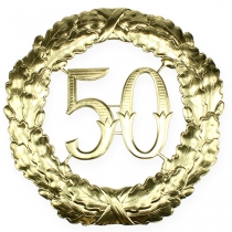 Prodotto Numero anniversario 50 in oro Ø40cm