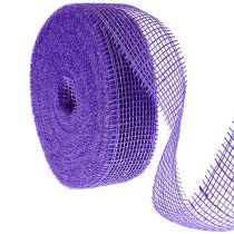 Prodotto Nastro di iuta viola, largo 5 cm, lungo 40 m.