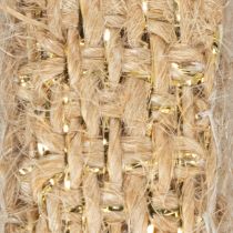Prodotto Nastro di juta, nastro decorativo rustico, juta naturale, oro, 12 mm, 10 m