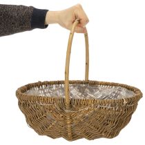 Prodotto Cesto per patate 43/33/23 cm con rivestimento in alluminio, colore naturale, set da 3.