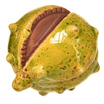 Prodotto Castagne decorative in verde-giallo – 6 cm – decorazione ideale per l'autunno e le vacanze – 6 pz