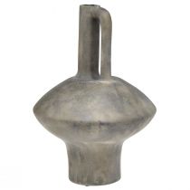 Prodotto Vaso brocca in ceramica aspetto antico ceramica grigio ruggine H27cm
