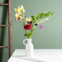 Prodotto Vaso in ceramica bianco per decorazione a secco vaso con manico Ø9cm H21cm