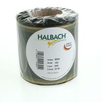 Prodotto Nastro ghirlanda moiré verde scuro 100mm nastro decorativo nastro taffetà