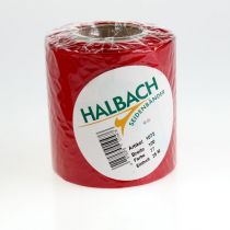 Prodotto Nastro per ghirlanda festiva, rosso, effetto seta, 100 mm di larghezza, 25 m di lunghezza, nastro decorativo, nastro a fiocco, nastro regalo, decorazione natalizia