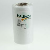 Prodotto Nastro bianco per ghirlande funebri, larghezza 175 mm, lunghezza 25 m, nastro in acetato di alta qualità