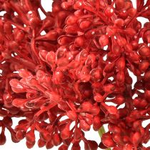 Prodotto Decorazione rossa con bacche artificiali per corona dell&#39;Avvento 32 cm, 3 pezzi per mazzo