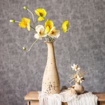 Prodotto Decorazione di papaveri artificiali per soggiorni e uffici, 95 cm