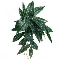 Prodotto Begonia Artificiale Pianta Artificiale Verde, Verde Scuro 42×28cm