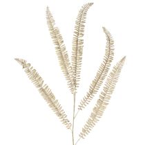 Prodotto Felce artificiale ramificata bianco crema piante artificiali L120cm