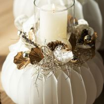 Prodotto Felce artificiale Felce ornamentale natalizia champagne 54 cm 2 pezzi