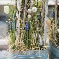 Bacchette artificiali bianche craspedia bundle essiccazione bouquet 3 pezzi