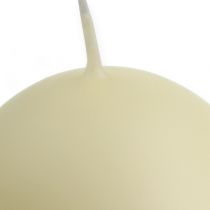 Candele a sfera 80mm crema 6pz