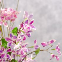 Prodotto Ramo di clematide artificiale, decorazione da tavolo di lunga durata, 110 cm, 3 pezzi
