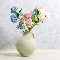 Prodotto Fiore di ortensia artificiale per un design d'interni elegante e moderno, 80 cm, 2 pezzi