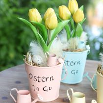 Prodotto Fiore artificiale Tulipano giallo Real Touch Fiore primaverile H21cm