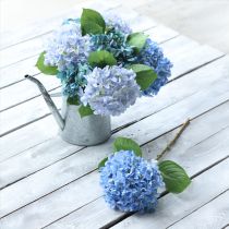 Prodotto Decorazione di fiori artificiali ortensia artificiale blu 69 cm