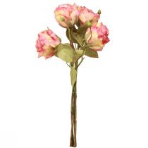 Prodotto Rose artificiali rose decorative rosa con boccioli L44cm 4 pz