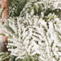 Prodotto Abete artificiale su placca metallica decorazione invernale con neve 35x115 cm