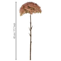 Prodotto Ramo artificiale di fiori autunnali decorativi, ramo marrone rosso 45 cm, 2 pezzi