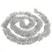 Prodotto Ghirlanda di orpelli scintillanti d'argento 270 cm - perfetta per decorazioni festive - versatile